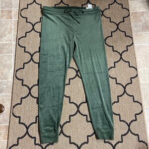 American Eagle Plush Leggings XXL 2XL Drawstring Cuffed Leg Stretch Pants Lounge